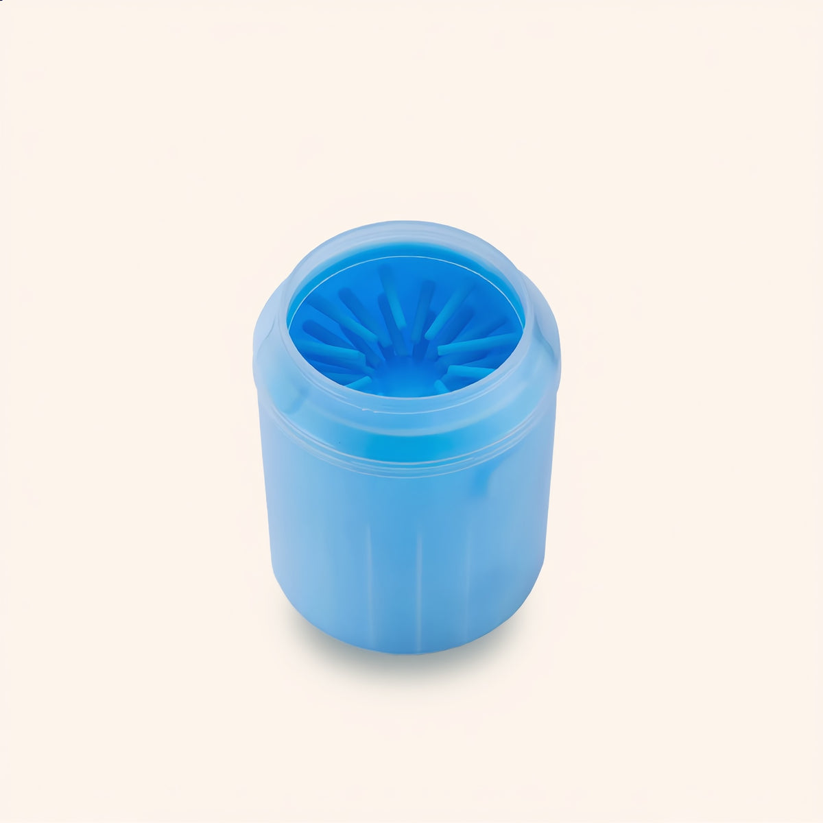 Vaso limpiapatas Pawlyo de silicona azul para perros
